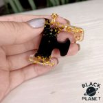 جا کلیدی حروف فانتزی مشکی طلایی F